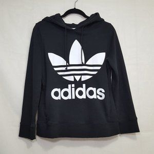 Adidas logo trefoil spell out sweatshirt black S